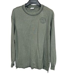 Gymshark Legacy Washed‎ Graphic Long Sleeve Tee Green Men’s Large